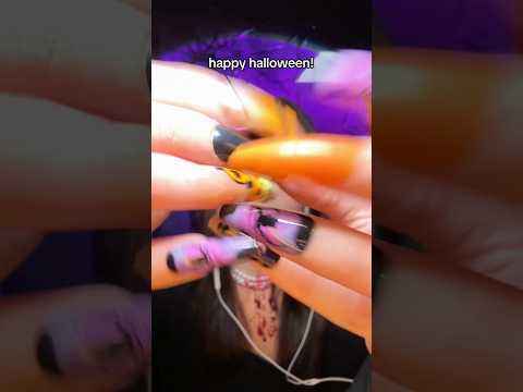 happy halloween! nail tapping asmr