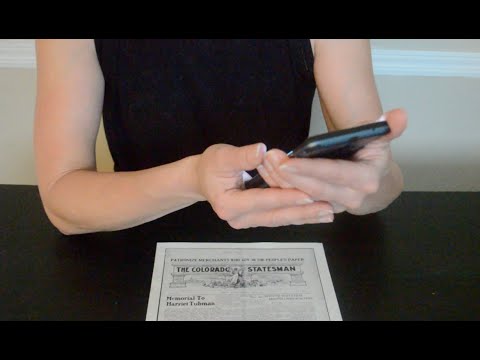 Asmr - Old Newspaper Reading (1914) and all about Harriet Tubman