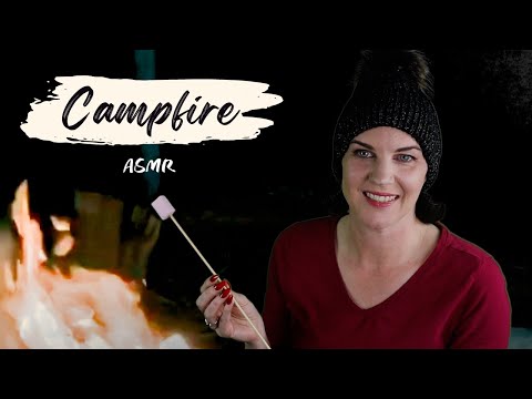 Campfire ASMR (crackling fire sounds, would you rather, ghost story)