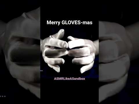 Merry #Christmas #Satin #Gloves #asmrlikeasandbox
