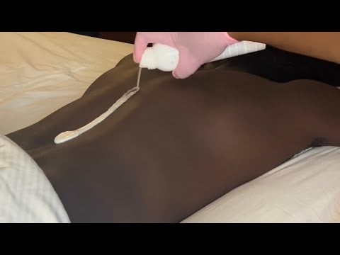 Asmr | Back Massage With Gloves (no talking, real person)