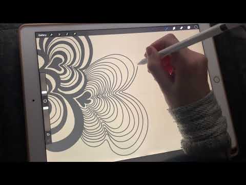 ASMR iPad Sounds - The easiest DOODLE you'll ever make - Whispering