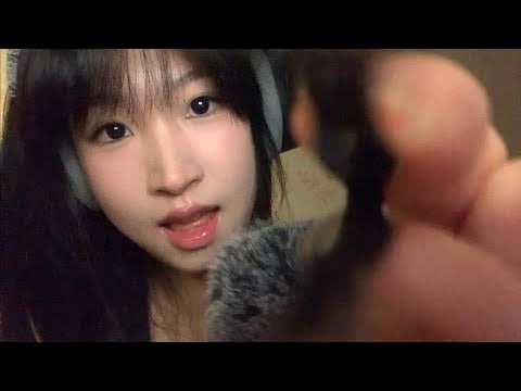 ASMR Mic Scratching, Mouth Sounds, Visual Triggers | no talking