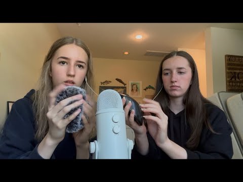 my sister tries ASMR