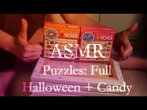 ASMR 100pc Puzzles - Halloween + Candy - No Talking