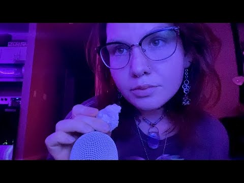 ASMR after dark...🌙 (oracle reading, new tattoo!, energy cleanse, mouth sounds, relaxing)