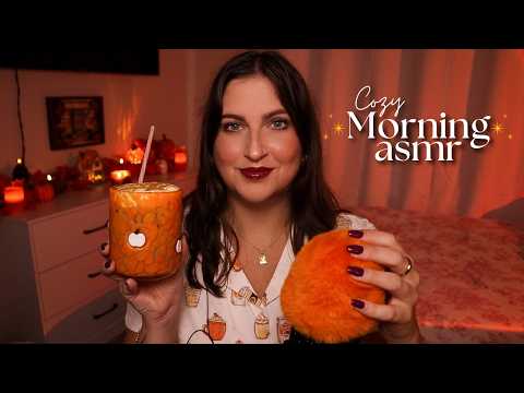 ASMR in the Morning ☕️ Make a Pumpkin Spice Latte with Me 🎃