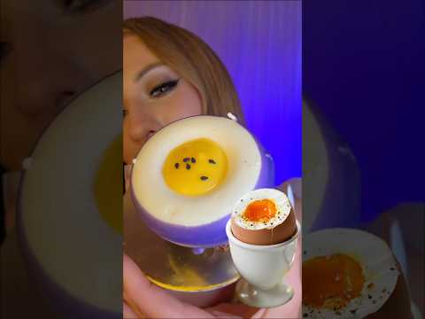 Passion fruit or EGG?? Trying *VIRAL* Fruit Dessert 🍰 ASMR | Mukbang #asmr #mukbang #fyp