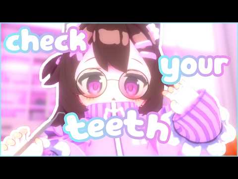 ASMR dental check-up & cleaning (you're the big bad wolf) ♡ Personal attention 🌸 Roleplay 🎀 VTuber