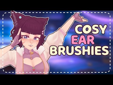 ꒰ASMR꒱ 🐾 Catgirl Gives You Soft Tingly Ear Brushes In The Rain ☔
