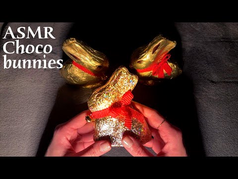 ASMR 🌙 Chocolate bunnies - Crinkles and jingles (no talking)