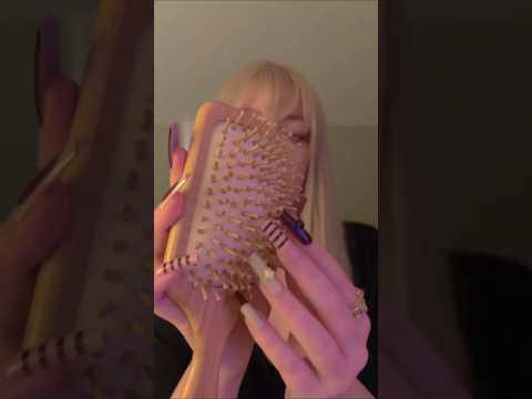 asmr quick hairbrush for you