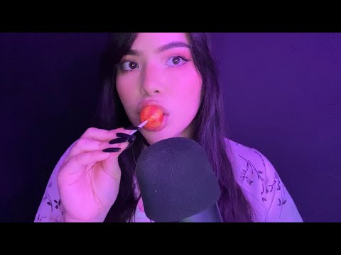 ASMR Lollipop Licking (WET MOUTH SOUNDS)