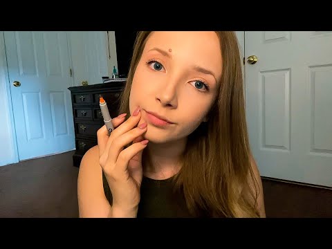 ASMR Tracing Your Face With Sharpies (personal attention asmr)