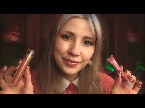 ASMR Friend Does Your Holiday Makeup 🎄✨ (Layered Sound, Personal Attention, Soft Spoken)