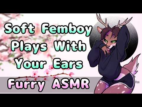 [Furry ASMR] Soft Femboy Deer Plays With Your Ears