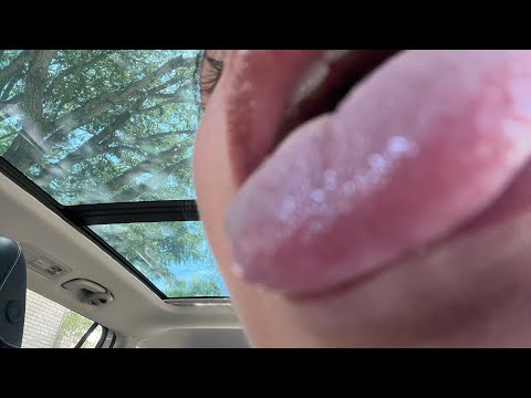 ASMR Lens Licking Back in my Car July 22, 2023