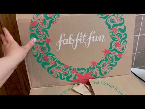 ASMR 📦 Unboxing Fabfitfun (2025 Winter Box) Crinkle Whisper with No Talking)