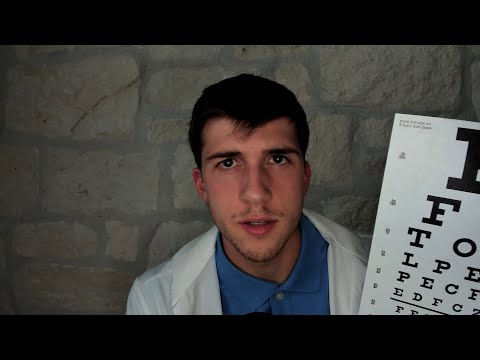 ASMR Relaxing Eye Exam Roleplay (Gum Chewing)