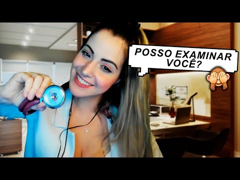 ASMR - MÉDICA EXAMINANDO VOCÊ POR COMPLETO 🙈😈