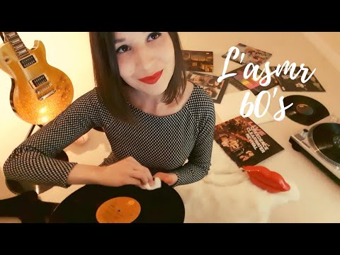 ASMR FRANCAIS 😎ROLE PLAY 60’S🎙Chuchotements, Craquements vinyles, Pop Corn, Tapping …