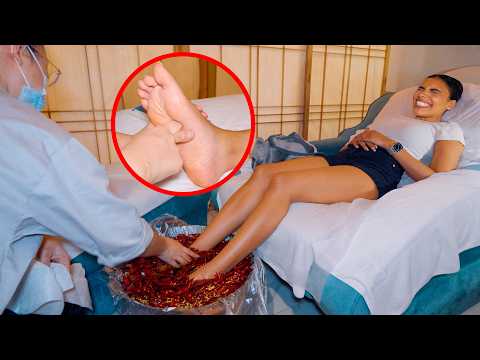 ASMR: 🌶️  INSANE Chinese Spicy Hotpot Foot Reflexology Massage