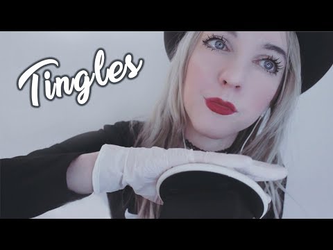 ASMR CLOSE UP Whisper Ear to Ear, Poking, Ear Massage, Latex Gloves (Binaural)