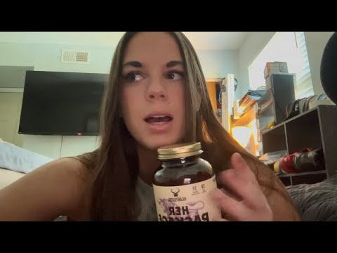 ASMR all my current supplements (tapping, soft spoken) 