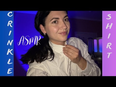 Asmr✨crinkle shirt (no talking)& hand movement🙌