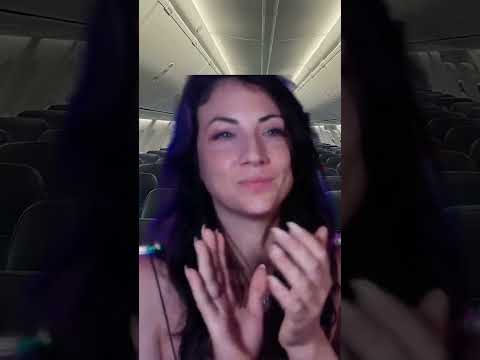 Clapping when plane lands