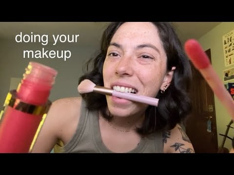 ASMR i do your makeup but i have no clue what i’m doing (lofi/chaotic)