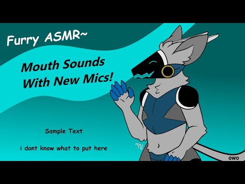 [Furry ASMR] Testing a New Microphone Setup~