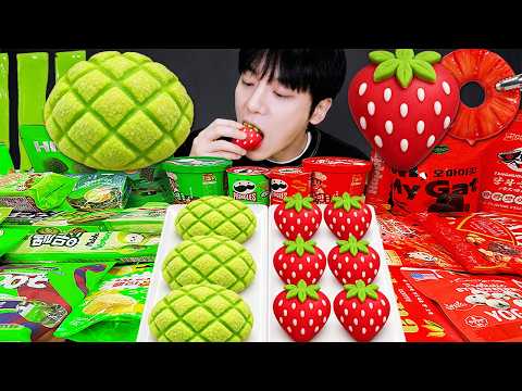 ASMR MUKBANG | 요리 모음 16# 갤럭시 꿀젤리 디저트 아이스크림 먹방 & 레시피 DESSERT GALAXY HONEY JELLY CANDY