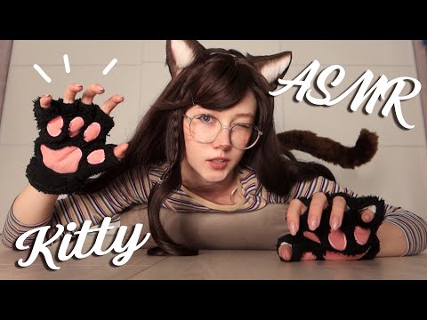 ASMR Kitty claws scratching 😻 im your cat GIRLFRIEND