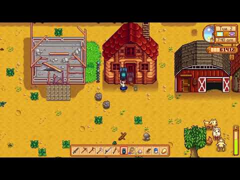 Stardew Valley #90 — Planting more crops & a peaceful day on the farm 🌱