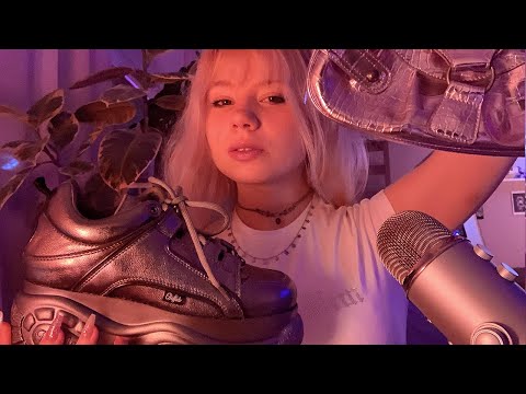 ASMR | Tapping on metallic accessories 👛🔮💜 | candymindedASMR