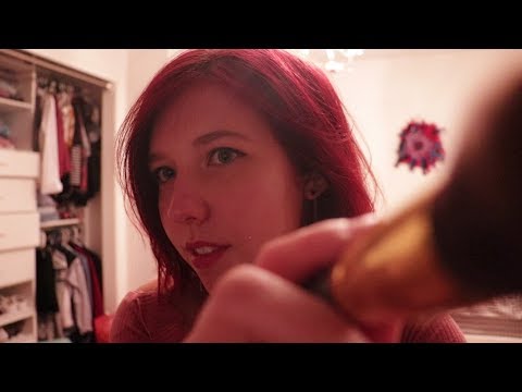 Random words ASMR + brushing, page flipping, tapping