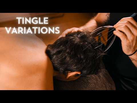 ASMR Brushing, Scratching & Tingles with Sleep Guarantee Real Person and Sounds ASMR
