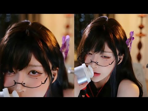 ASMR relax shop I  颜面崩坏 口腔音 耳语 水声 弹舌💖💖