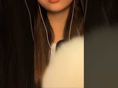 Gently face brushing #asmr #short