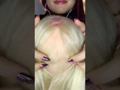 ASMR Dry Scalp Removing💆🏻‍♀️ #asmr #satisfying #visualtingle #asmrhairplay #relax #shorts #massage