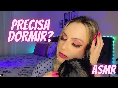 ESSE CAFUNÉ VAI TE DERRUBAR EM 5 MINUTOS ( MUITOS CARINHOS NO SEU CABELO) ASMR