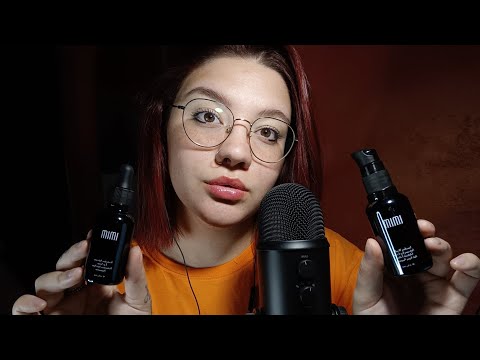 WHISPERING & LID SOUNDS (Collab. IMIM SKINCARE) 😴😍💜 | ASMR ITA