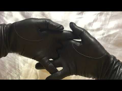 LEATHER GLOVES  with   Leather Sounds Only 🎧 [[ASMR]]