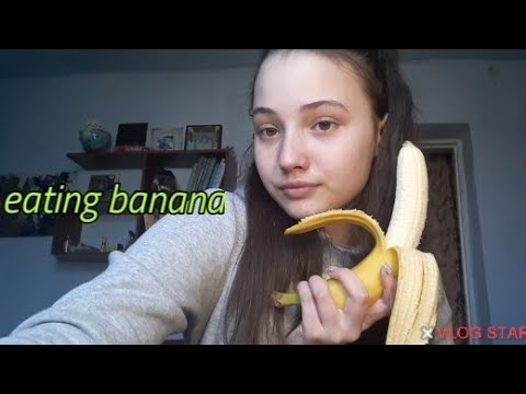 АСМР|итинг банана🍌|ASMR|eating banana🍌|