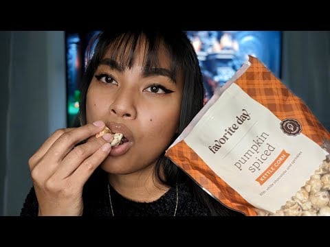 ASMR Mukbang Halloween Treats From Target Unwrapping Crinkle Eating Sounds