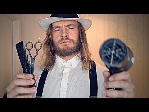 Rude English Barber Shop Haircut ✂ 💈 ASMR