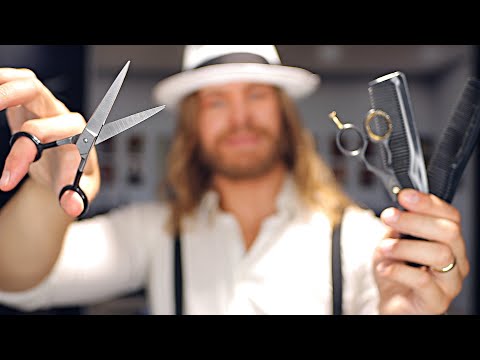 [ASMR] Rude English Barbershop 💈 Full treatment (Cut, Wash & Style)