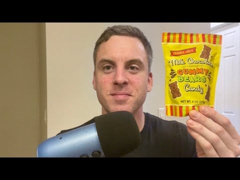ASMR Eating Chocolate Gummy Bears