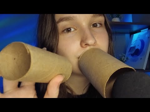 ASMR SONS DE BOCA COM TUBINHO com e sem eco hand movements
